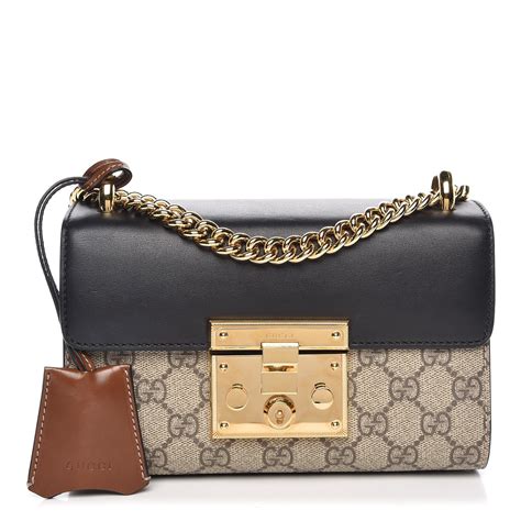 gucci padlock bag black|gucci padlock shoulder bag.